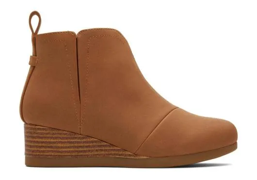 Kids KidsYouth Clare Tan Wedge Kids Boot Tan TOMS Boots and Booties