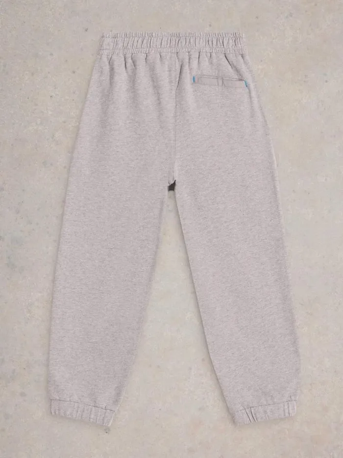 Kids Trousers White Stuff Freddy Jersey Jogger Grey Marl Kids Trousers White Stuff Freddy Jersey Jogger Grey Marl
