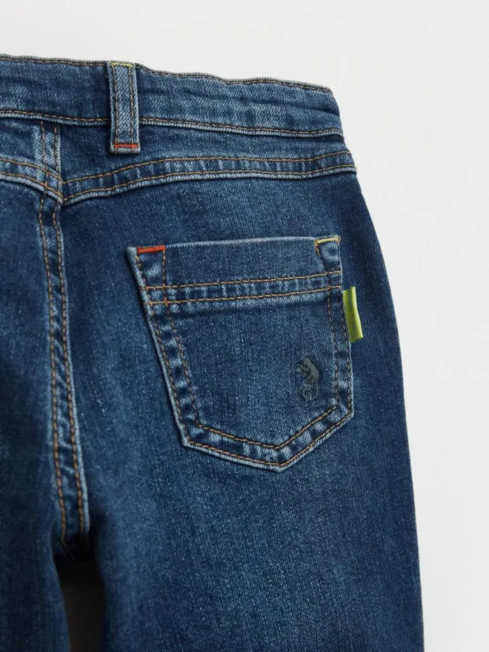 Kids Trousers White Stuff River Rib Repair Jean Deep Blue