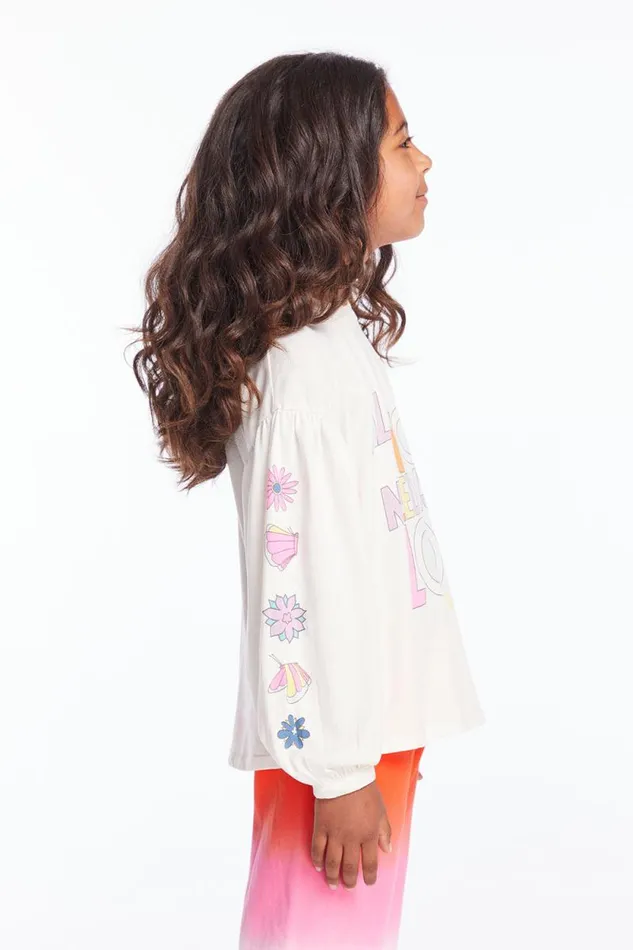 KidsWomens Chaser Brand Girls The Beatles Love Collage Girls Long Sleeve