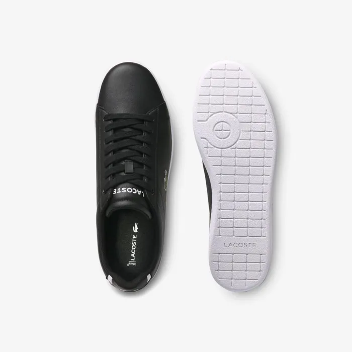 Lacoste Carnaby Evo Leather Sneakers Blk Mens Sneakers Cheap On Sale