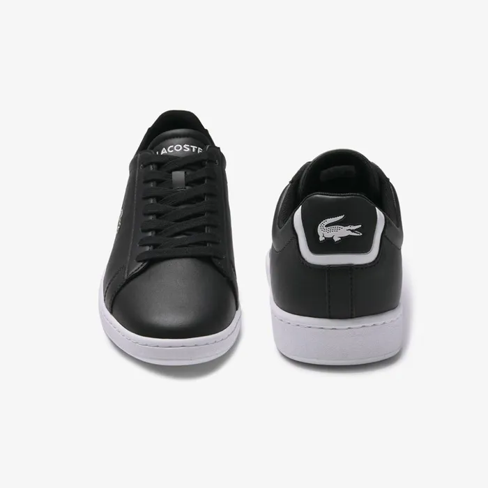 Lacoste Carnaby Evo Leather Sneakers Blk Mens Sneakers Cheap On Sale