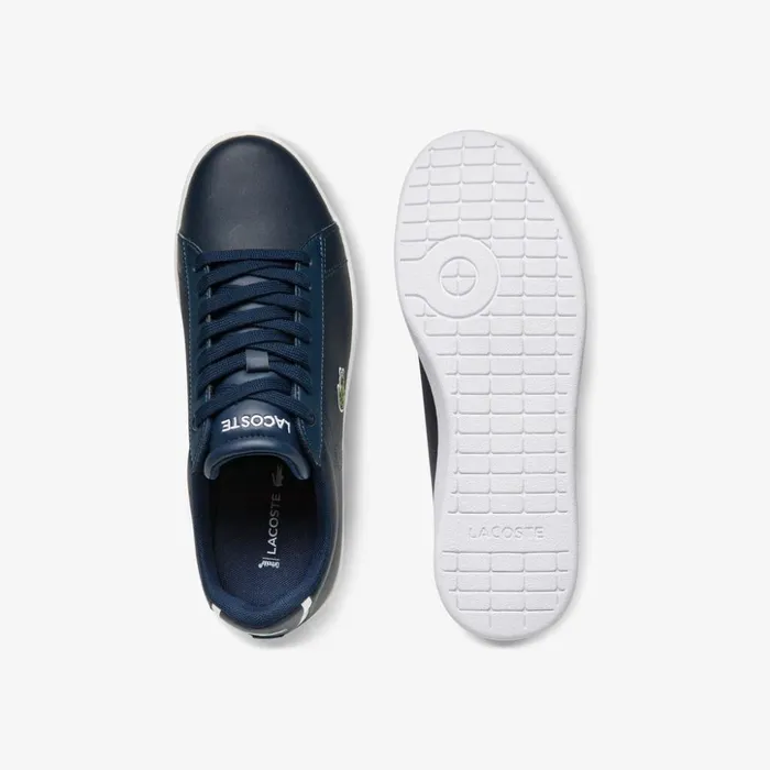 Lacoste Carnaby Evo Meshlined Leather Sneakers Nvy Womens Sneakers Casaul