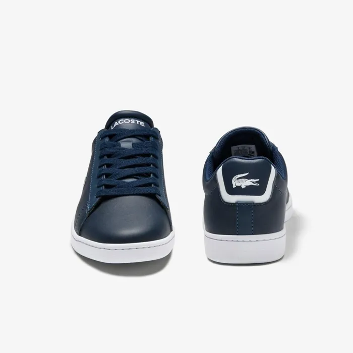 Lacoste Carnaby Evo Meshlined Leather Sneakers Nvy Womens Sneakers Casaul