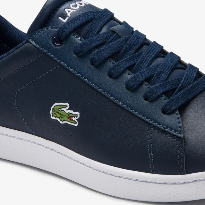 Lacoste Carnaby Evo Meshlined Leather Sneakers Nvy Womens Sneakers Casaul