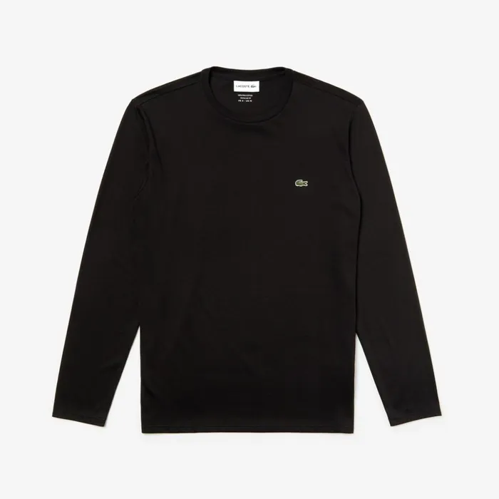 Lacoste Crew Neck Pima Cotton Jersey Tshirt Black Mens TShirts Gift Ideas