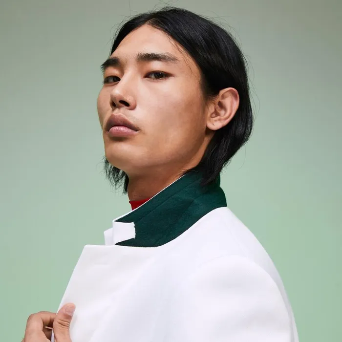 Lacoste Fashion Show Solid Blazer with Chest Pocket White Mens Jackets and Coats Online