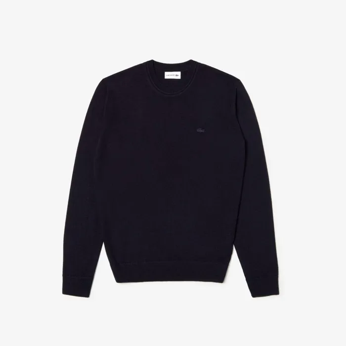 Lacoste High Neck Wool Jersey Sweater Navy Blue Mens Sweaters Gift 4 You