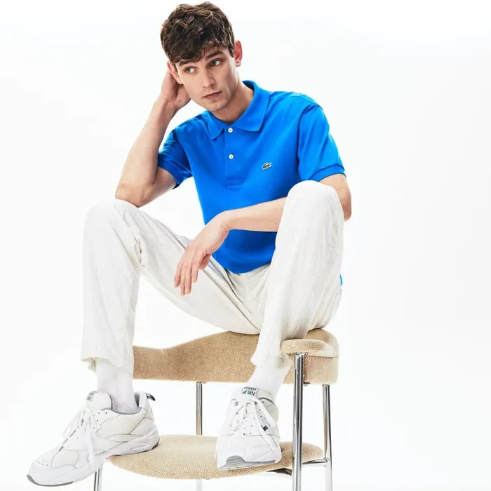 Lacoste L1212 Polo Blue Mens The Original Polo Gift for Friend