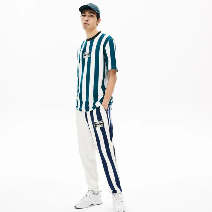 Lacoste LIVE Bicolor Fleece Tracksuit Pants WhiteNavy BlueWhite Mens Tracksuits On Sale Lacoste LIVE Bicolor Fleece Tracksuit Pants WhiteNavy BlueWhite Mens Tracksuits On Sale