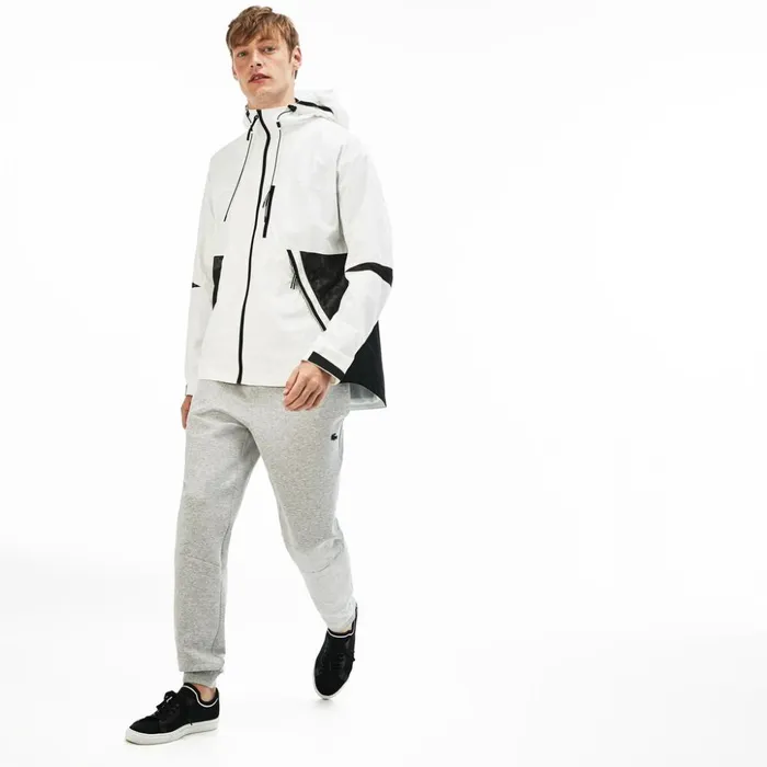 Lacoste Motion Collapsible Colorblock Windbreaker WhiteBlack Mens Jackets and Coats Near Me Lacoste Motion Collapsible Colorblock Windbreaker WhiteBlack Mens Jackets and Coats Near Me