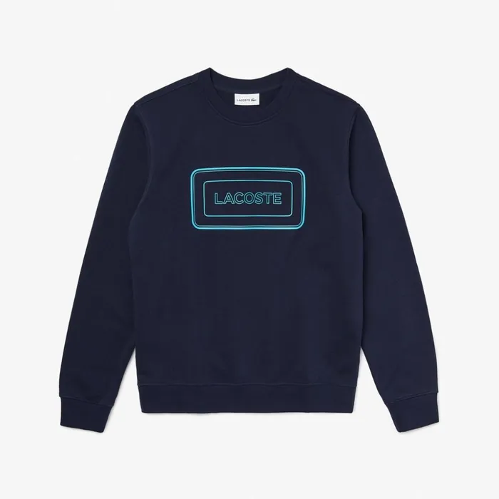 Lacoste Motion Regular Fit Crew Neck Cotton Sweatshirt Navy Blue Mens Sweatshirts Gift Near Me