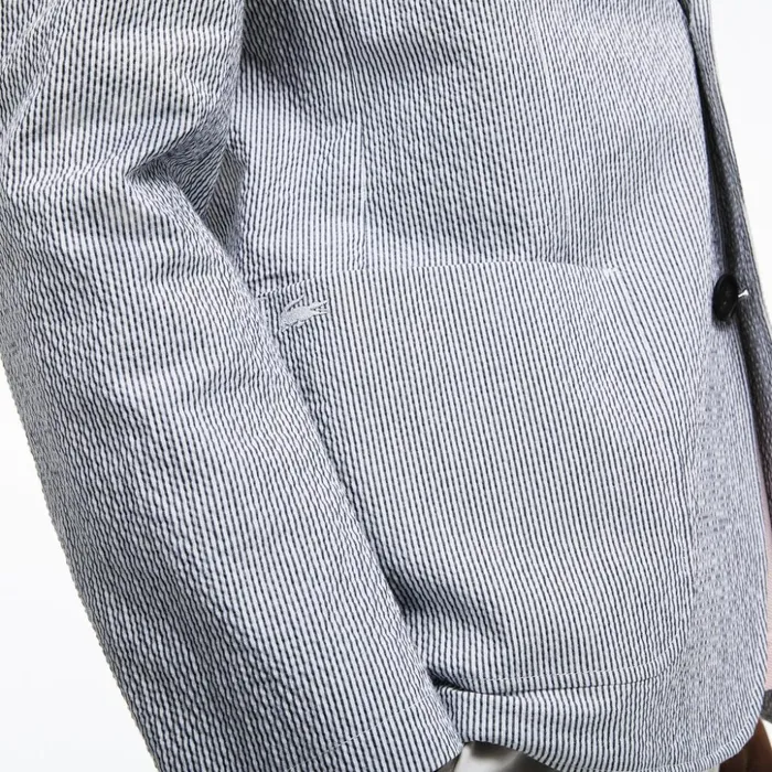 Lacoste Slim Fit Stretch Cotton Blazer Navy BlueWhite Mens Jackets and Coats Gift 4 You