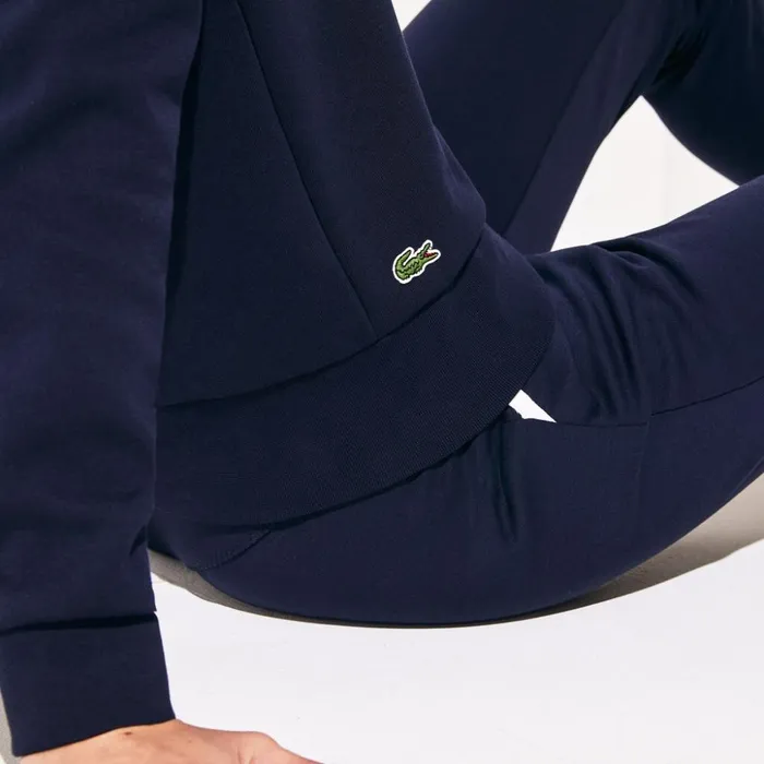 Lacoste SPORT Oversize Croc CottonBlend Sweatshirt Navy Blue Womens Sweaters and Sweatshirts Gift Near Me