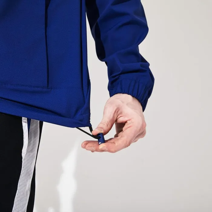 Lacoste SPORT PrintBlocked Performance Windbreaker Navy BlueBlackWhiteBlue Mens Jackets and Coats Near Me