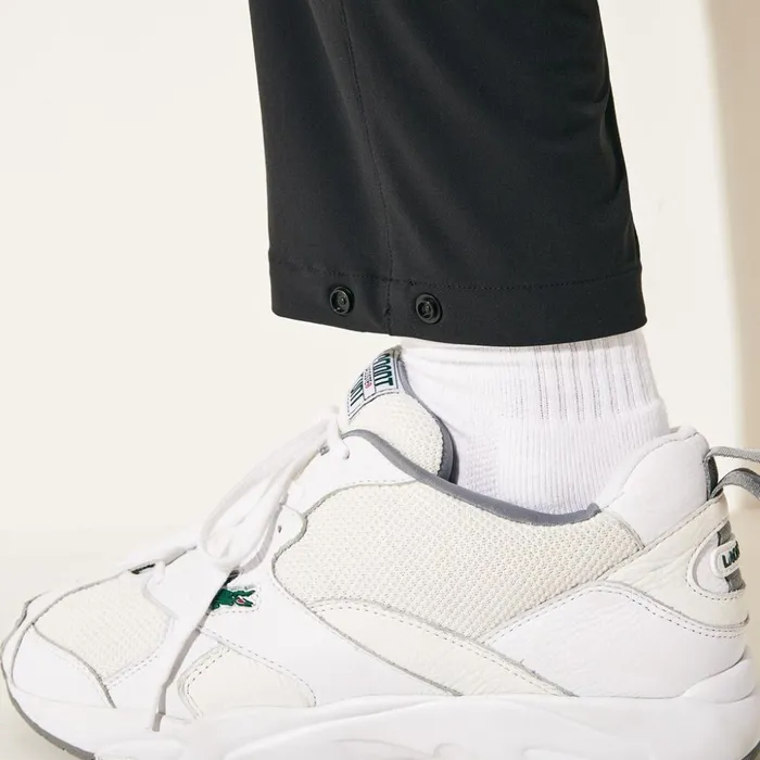 Lacoste SPORT Stretch Track Pants BlackWhite Mens Tracksuits Gift 4 You