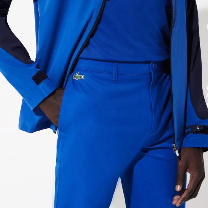 Lacoste SPORT Technical Gabardine Golf Chino Pants Blue Mens Pants and Shorts Popular