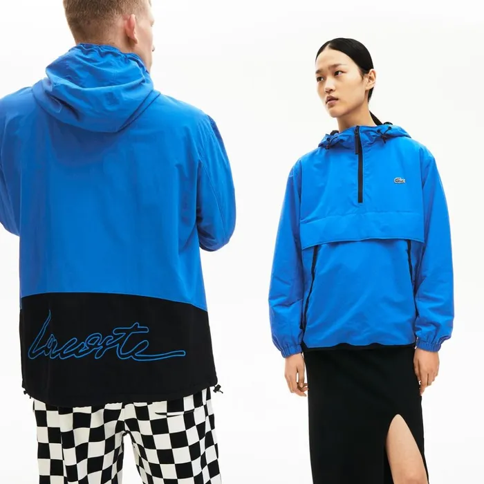 Lacoste Unisex LIVE Water Resistant Pullover Windbreaker BlueBlack Mens Jackets and Coats Casaul Lacoste Unisex LIVE Water Resistant Pullover Windbreaker BlueBlack Mens Jackets and Coats Casaul