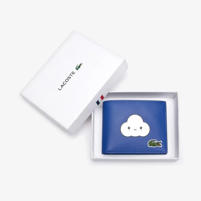 Lacoste x FriendsWithYou Fun Printed Leather Wallet Petit Nuage Mens Small Leather Goods Online