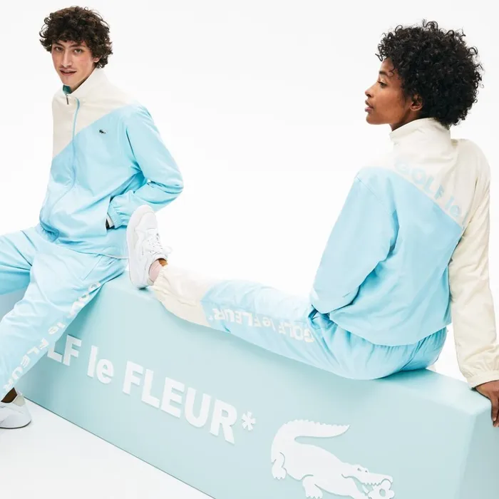 Lacoste x GOLF le FLEUR Track Pants WhiteLight Blue Womens Pants and Shorts Online