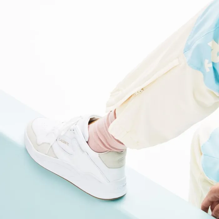Lacoste x GOLF le FLEUR Track Pants WhiteLight Blue Womens Pants and Shorts Online