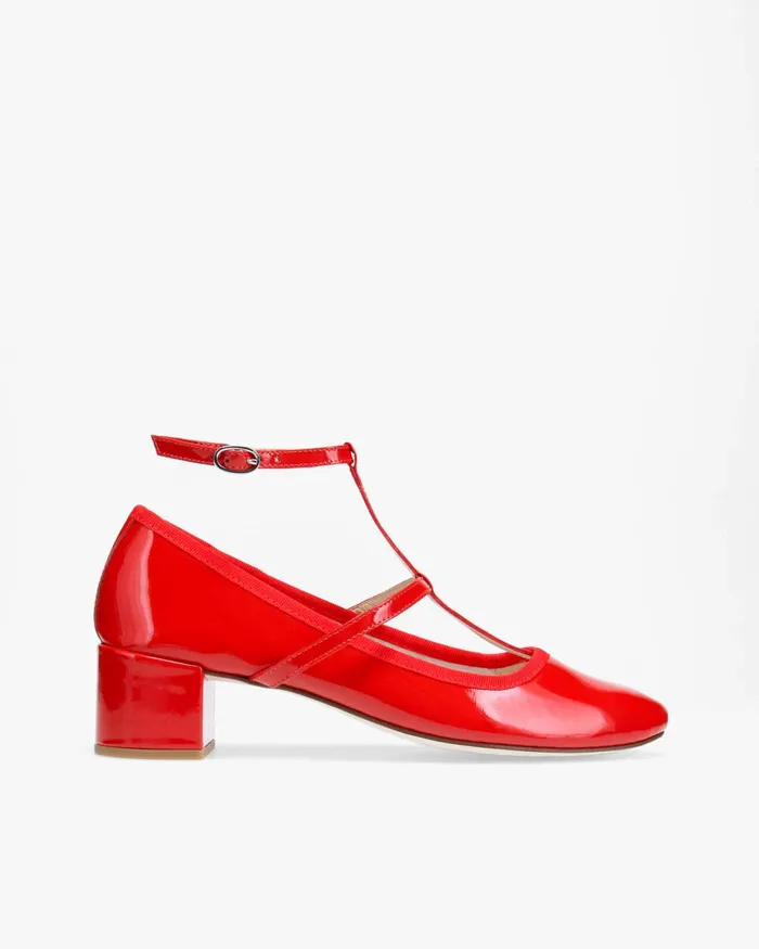 Laetitia Mary Janes Lolita Red Women Repetto Pumps and Heels