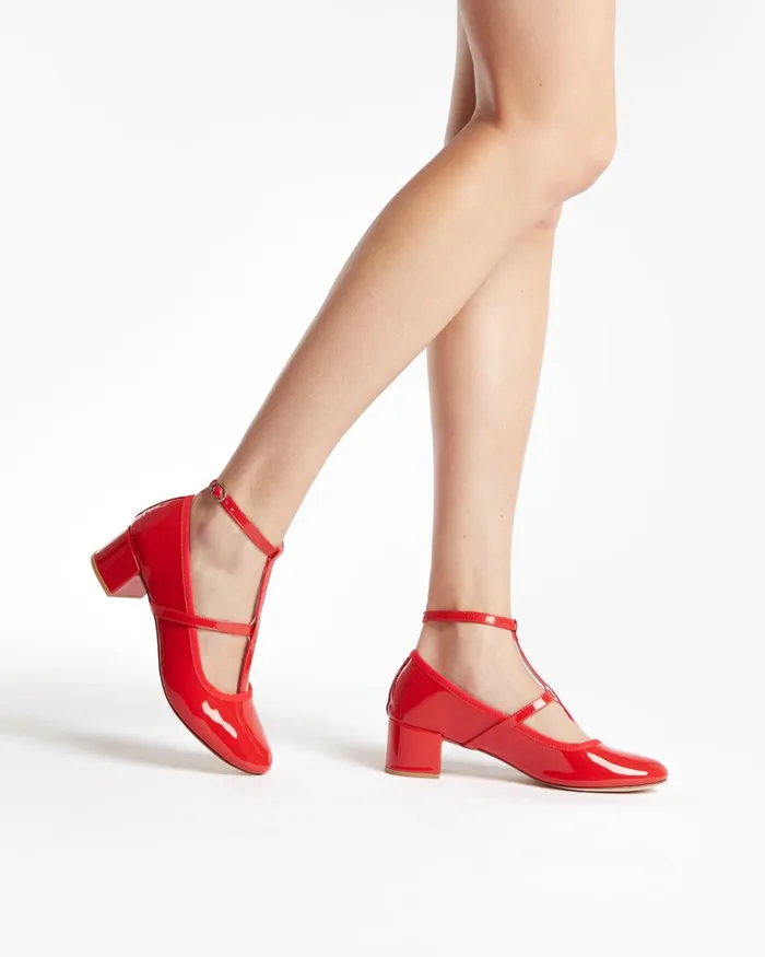 Laetitia Mary Janes Lolita Red Women Repetto Pumps and Heels