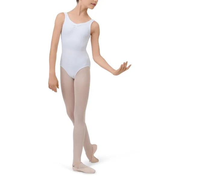 Large Straps Leotard White Kids Repetto Leotards and Tunics