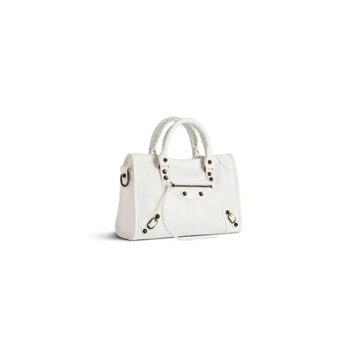 Le City Small Bag In White Women Balenciaga Handbags