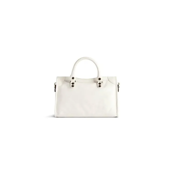 Le City Small Bag In White Women Balenciaga Handbags