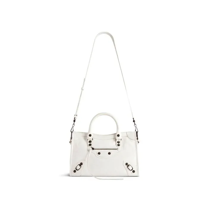 Le City Small Bag In White Women Balenciaga Handbags