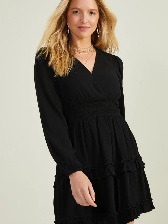Lexley Ruffle Dress Black Women Altar039d State Casual
