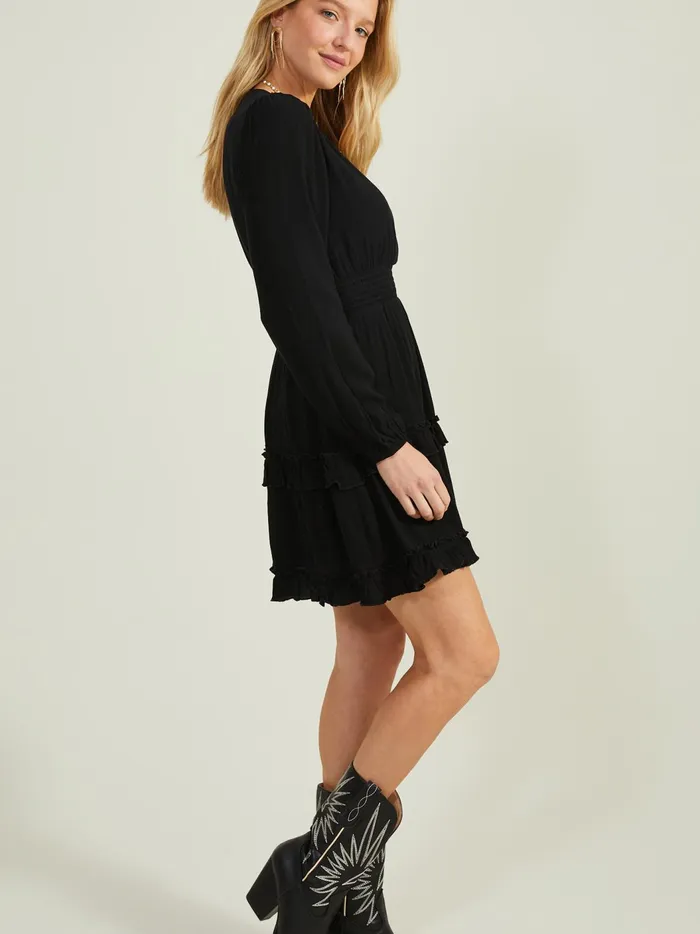 Lexley Ruffle Dress Black Women Altar039d State Casual