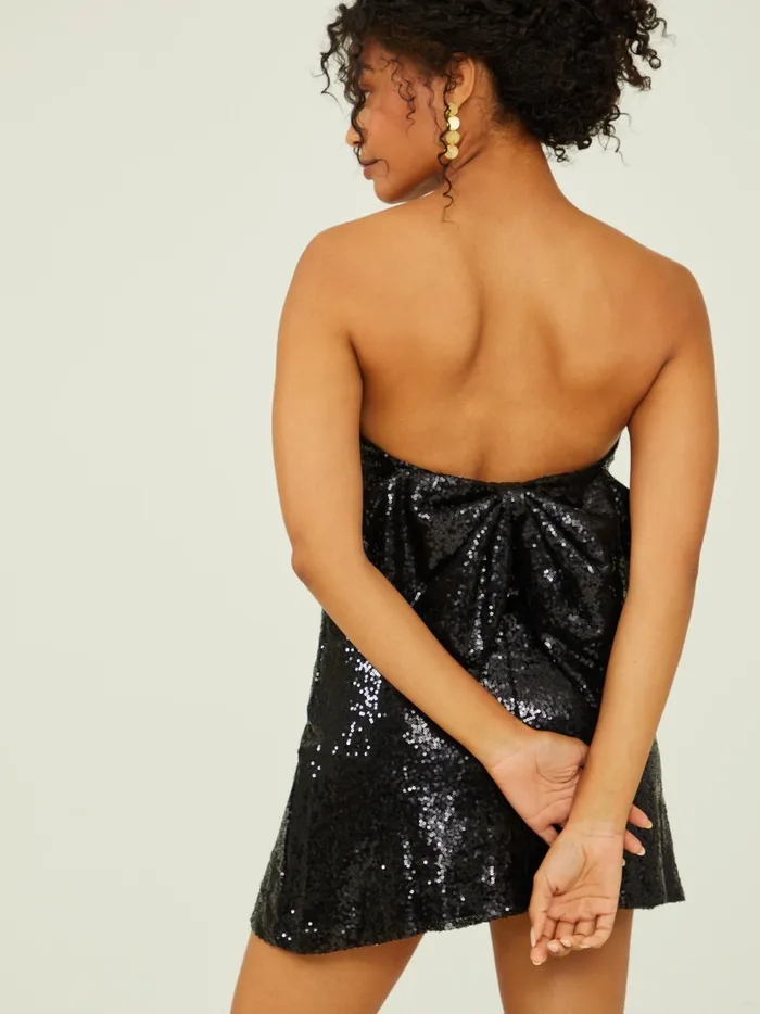 Lilia Sequin Bow Dress Black Women Altar039d State Special Occasion