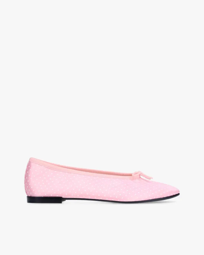 Lilouh Rubber Sole Ballet Flats 8211 Dots Pink Women Repetto Ballet Flats