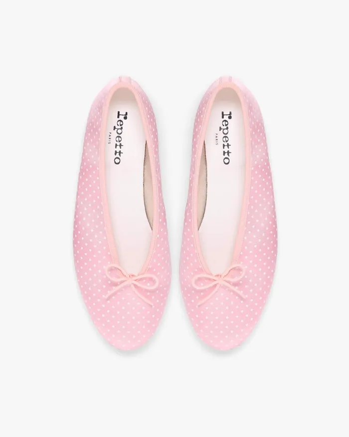 Lilouh Rubber Sole Ballet Flats 8211 Dots Pink Women Repetto Ballet Flats