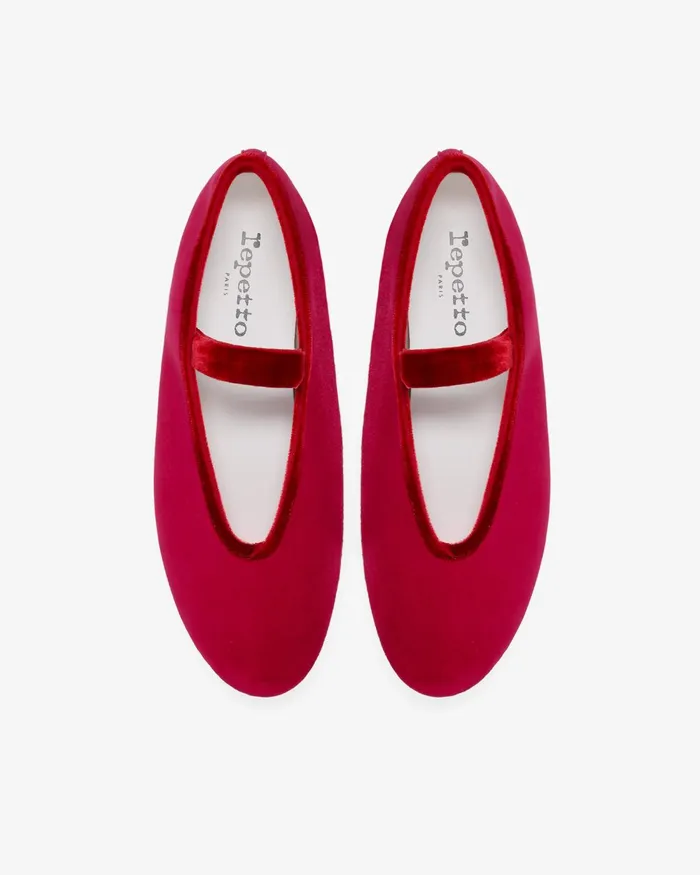 Lilouh Rubber Sole Mary Janes Garnetcolored Women Repetto Ballet Flats