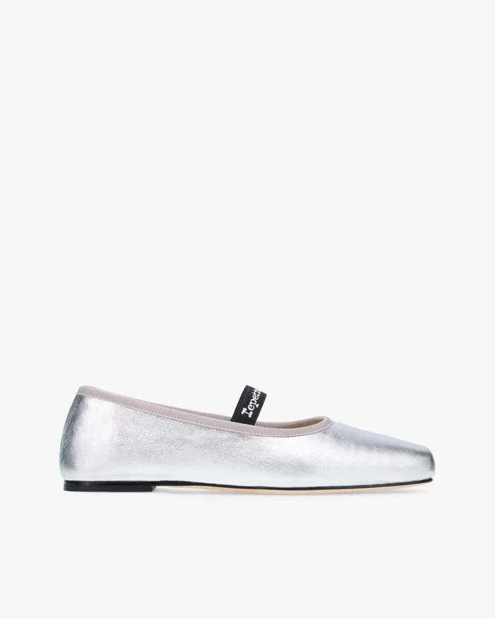 Lisbeth Ballet Flats Silver Women Repetto Ballet Flats