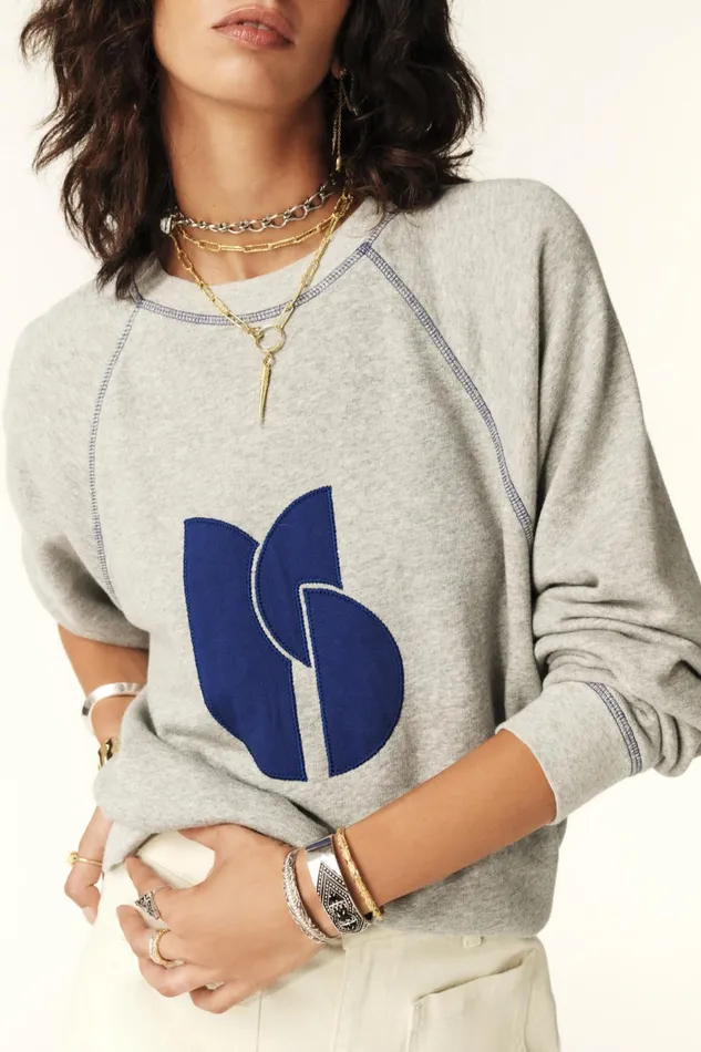 LongSleeve Sweatshirt Bart Gray Women Baandsh Sweatshirts