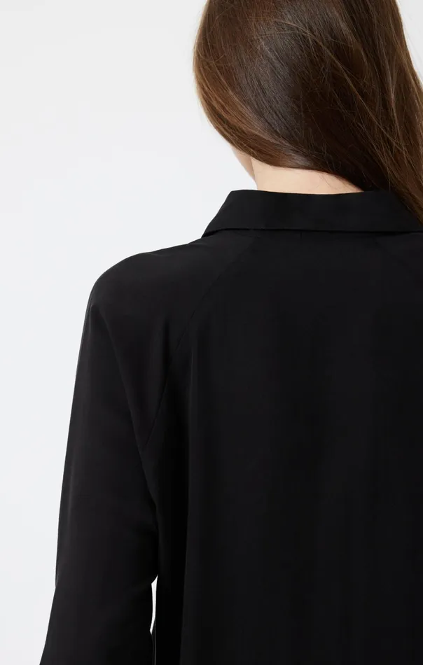 Long Sleeve Tencel Shirt In Black Women Mavi Jeans Shirts Long Sleeve Tencel Shirt In Black Women Mavi Jeans Shirts