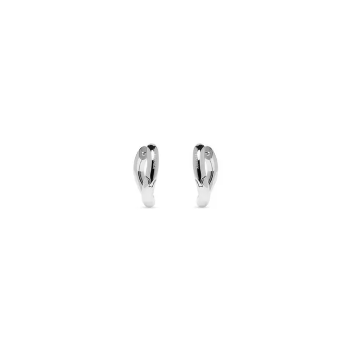Loop Xs Earrings In Silver Women Balenciaga Jewelry