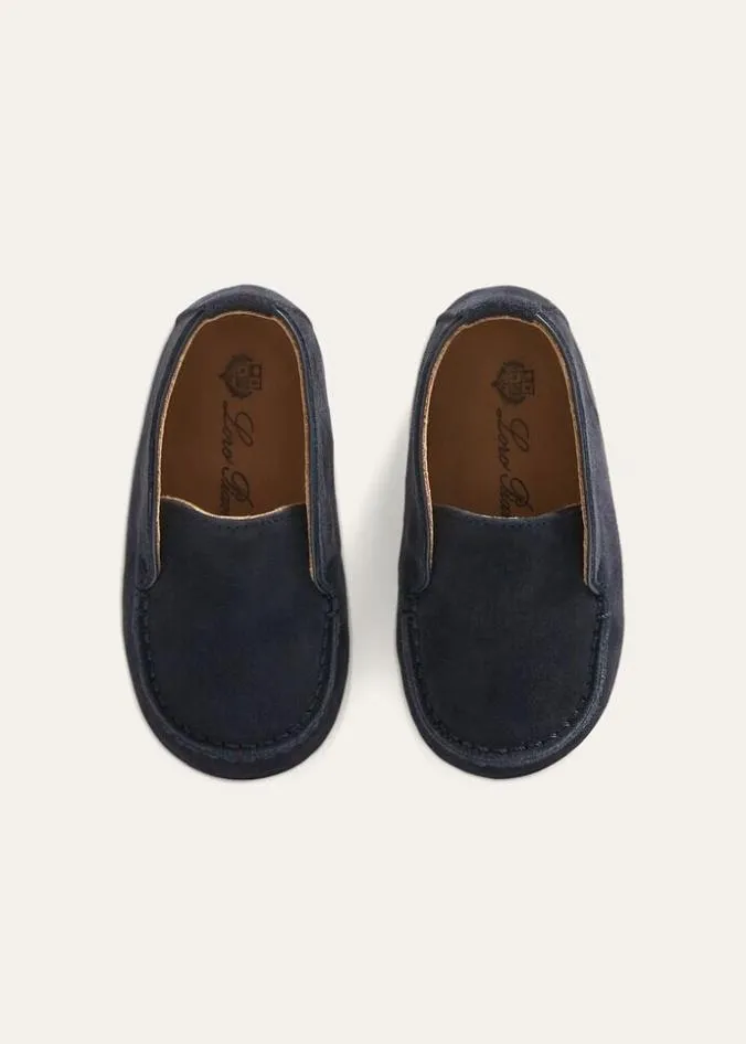 Loro Piana Baby 336 M Open Walk Chukka Boots Powder Pearl 8211 Kids