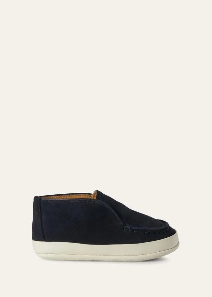 Loro Piana Baby 336 M Open Walk Chukka Boots Powder Pearl 8211 Kids