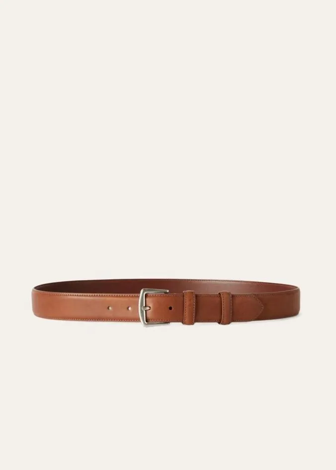 Loro Piana Belts Alsavel Belt Chocolate 8211 Man