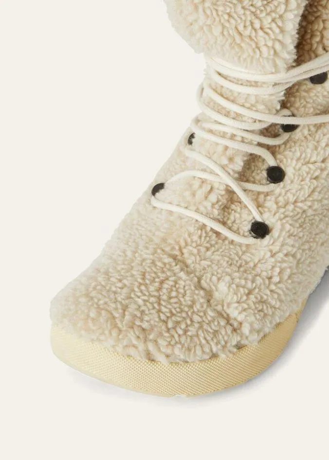 Loro Piana Boots And Ankle Boots Trace Hiking Boots White Amchoor 8211 Woman