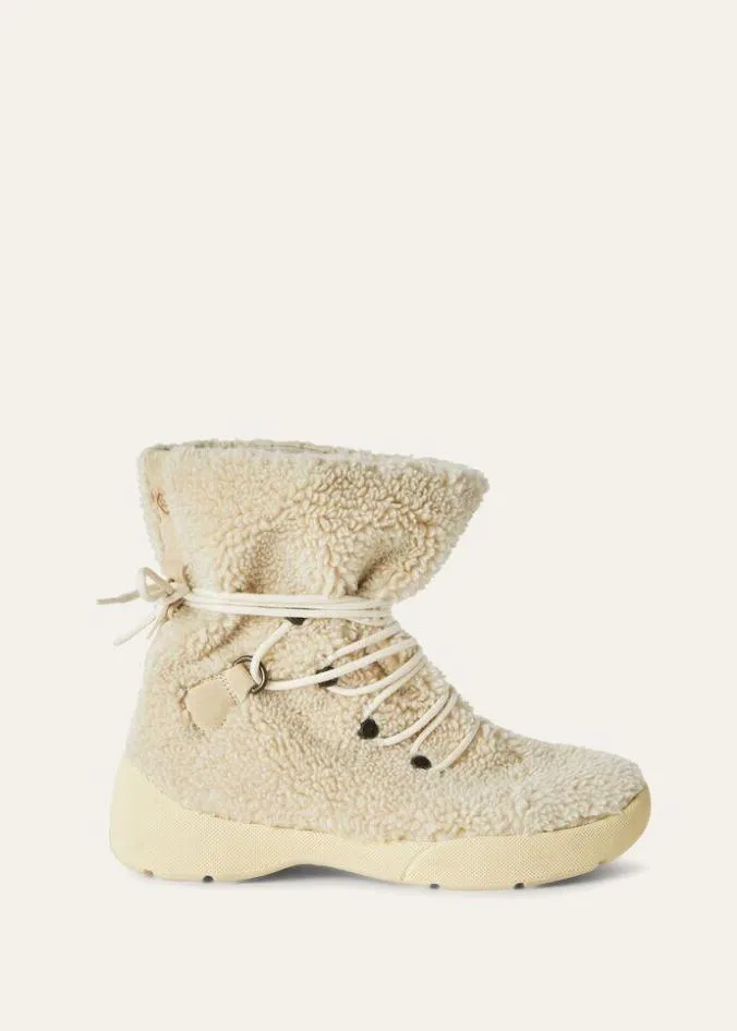 Loro Piana Boots And Ankle Boots Trace Hiking Boots White Amchoor 8211 Woman