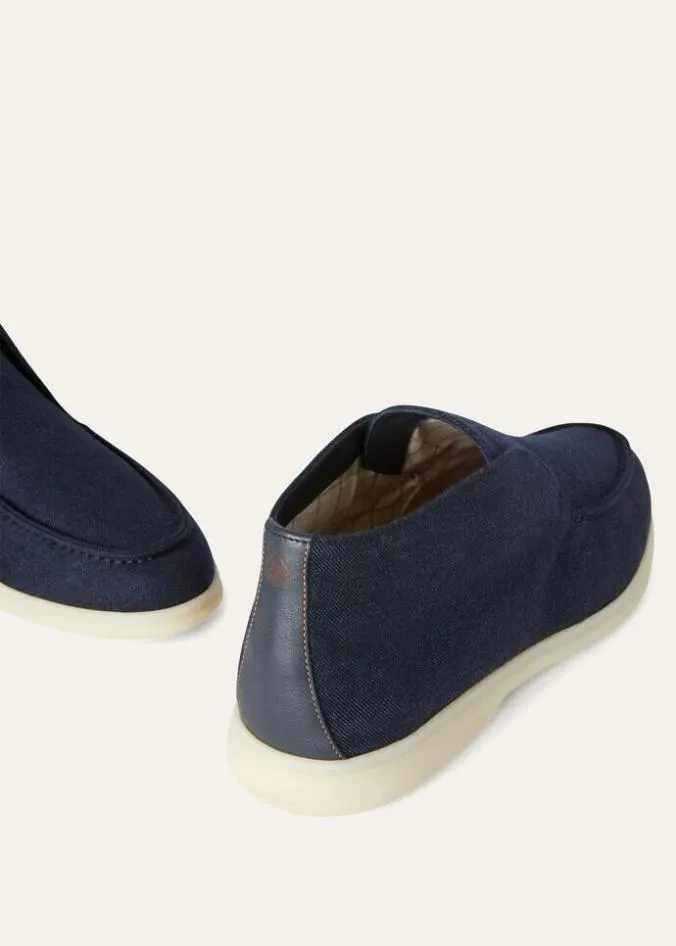 Loro Piana Boots Open Walk Loafers Profound Blue 8211 Man