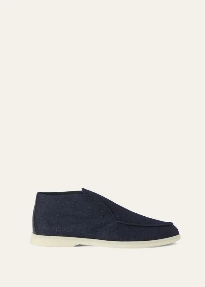 Loro Piana Boots Open Walk Loafers Profound Blue 8211 Man