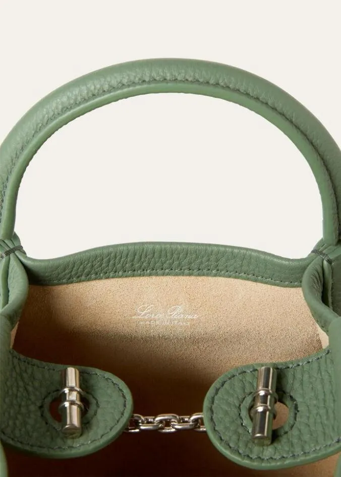 Loro Piana Bucket Micro Bale Bag Yerba Mate 8211 Woman