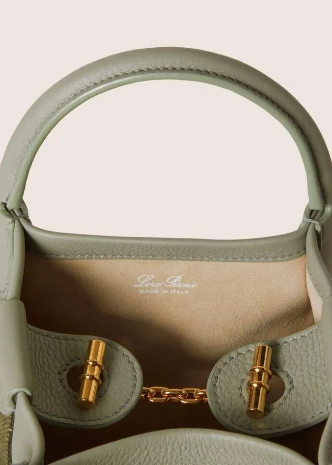 Loro Piana Bucket Micro Bale Bag Yerba Mate 8211 Woman